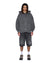 MENS  SERPENT EKCESS HOODIE FADED BLACK OVERSIZED FLEECE