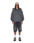 MENS  SERPENT EKCESS HOODIE FADED BLACK OVERSIZED FLEECE
