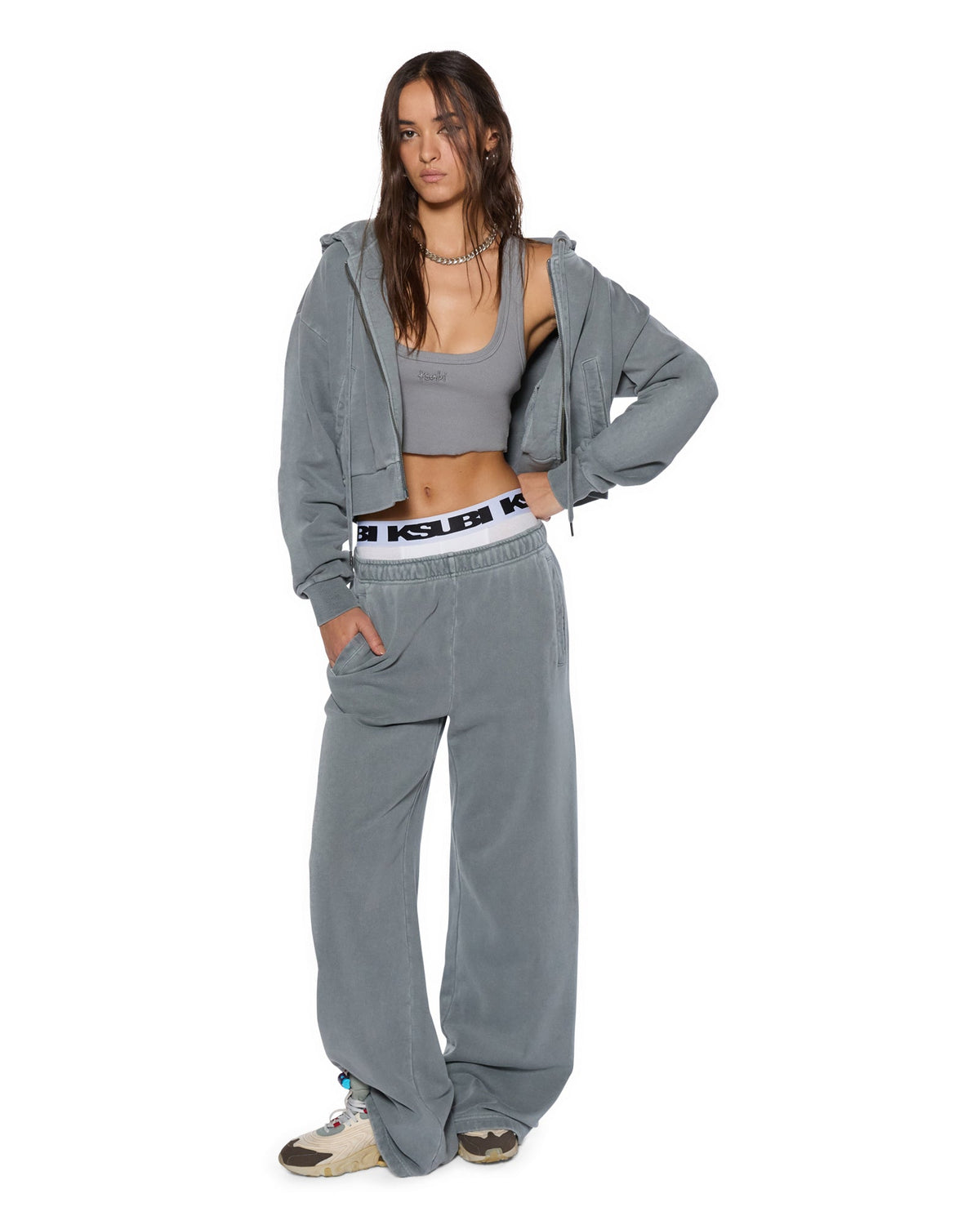WOMENS SOTT ORIGIN TRAK PANT NIGHTOWL GREY PANTS