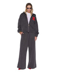 BOYFRIEND TRAKPANT WASHED BLACK