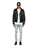 MENS CAPITOL LEATHER JACKET BLACK JACKETS