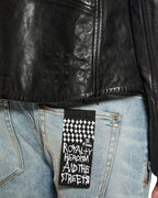 MENS CAPITOL LEATHER JACKET BLACK JACKETS