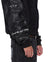 MENS  PATCHED VARSITY JACKET BLACK REGULAR JACKETS