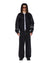 MENS  PATCHED VARSITY JACKET BLACK REGULAR JACKETS