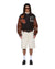 MENS  PATCHED VARSITY JACKET CHOCOLATE REGULAR JACKETS