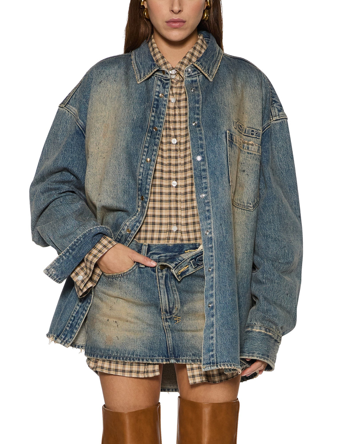 OVERSIZED LS SHIRT DUNE