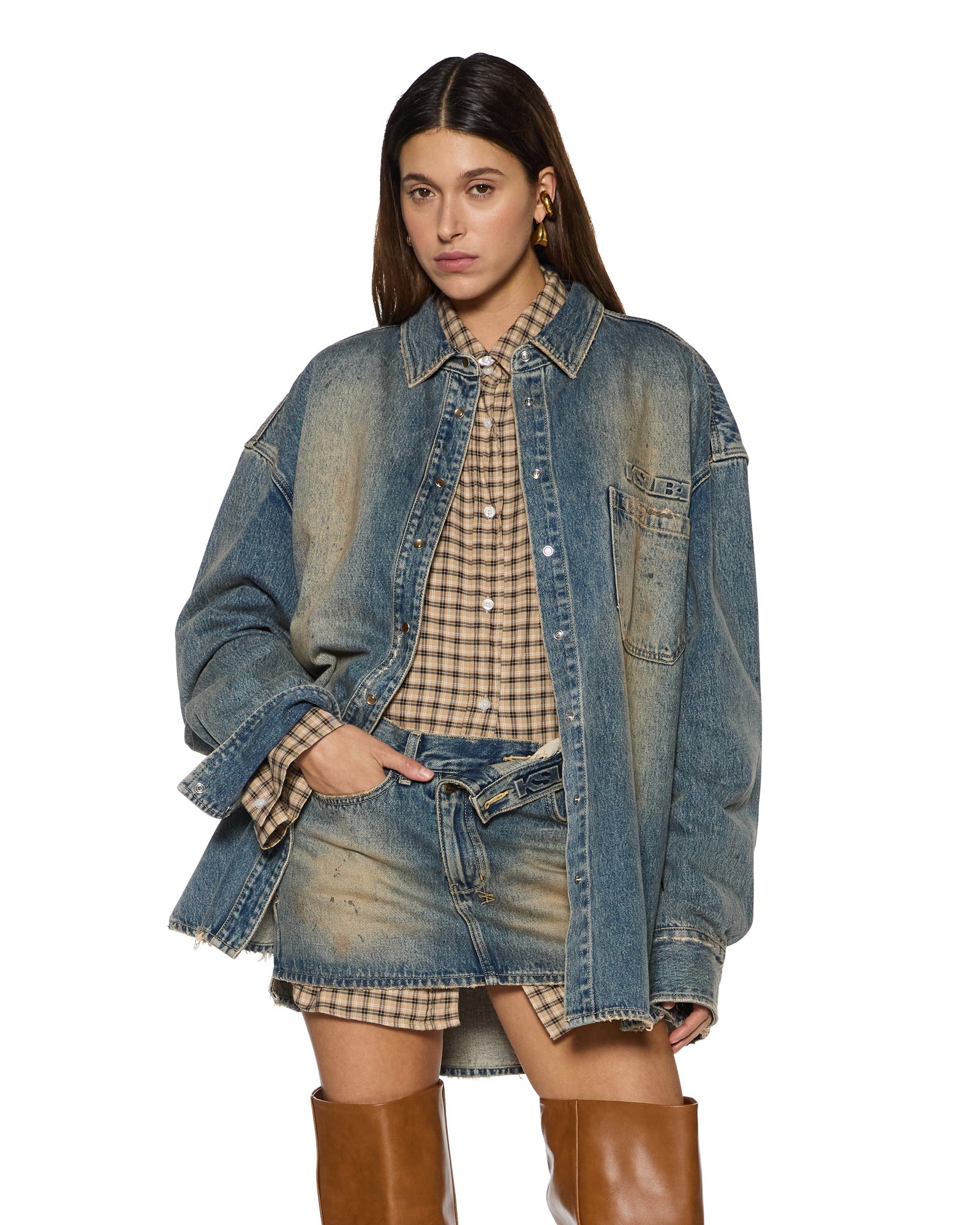 WOMENS OVERSIZED LS SHIRT DUNE OVERSIZED SHIRTS