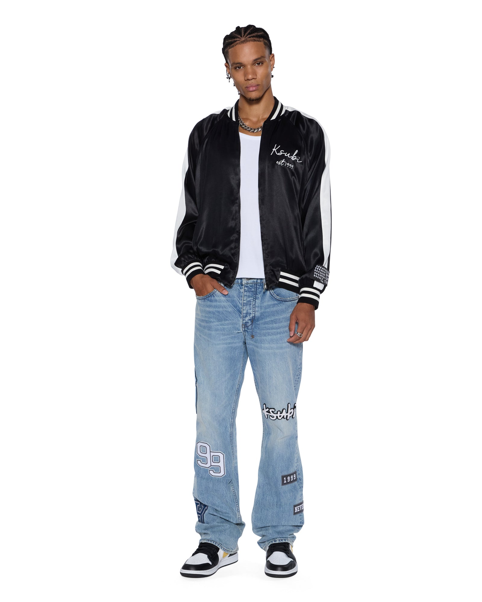 MENS  SALUD SOUVENIR JACKET BLACK REGULAR JACKETS