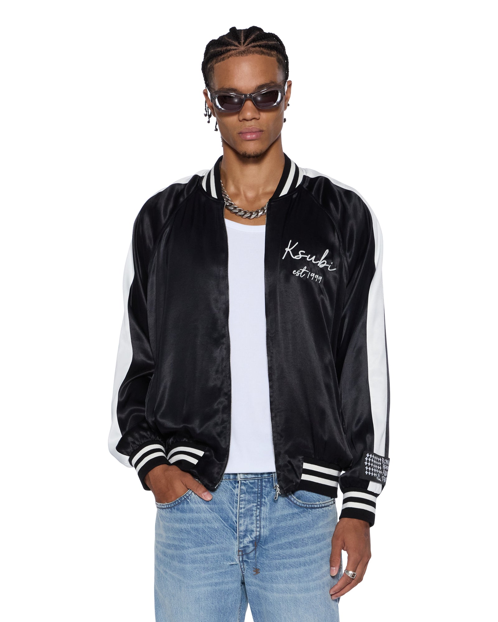 MENS  SALUD SOUVENIR JACKET BLACK REGULAR JACKETS