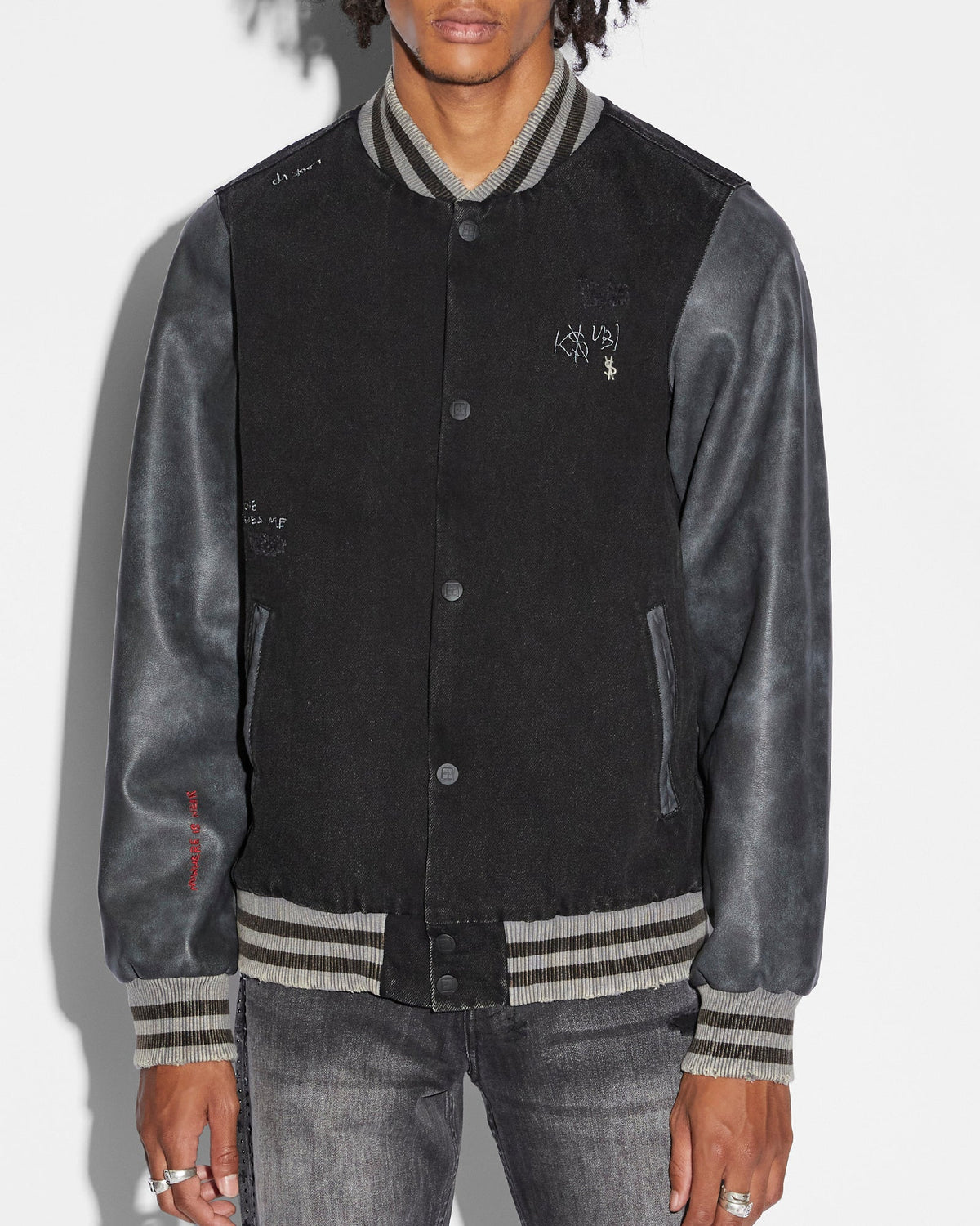 SKRIBED KING JACKET BLACK