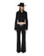 WOMENS  SLIM TRUCKER JET BLACK SLIM JACKETS