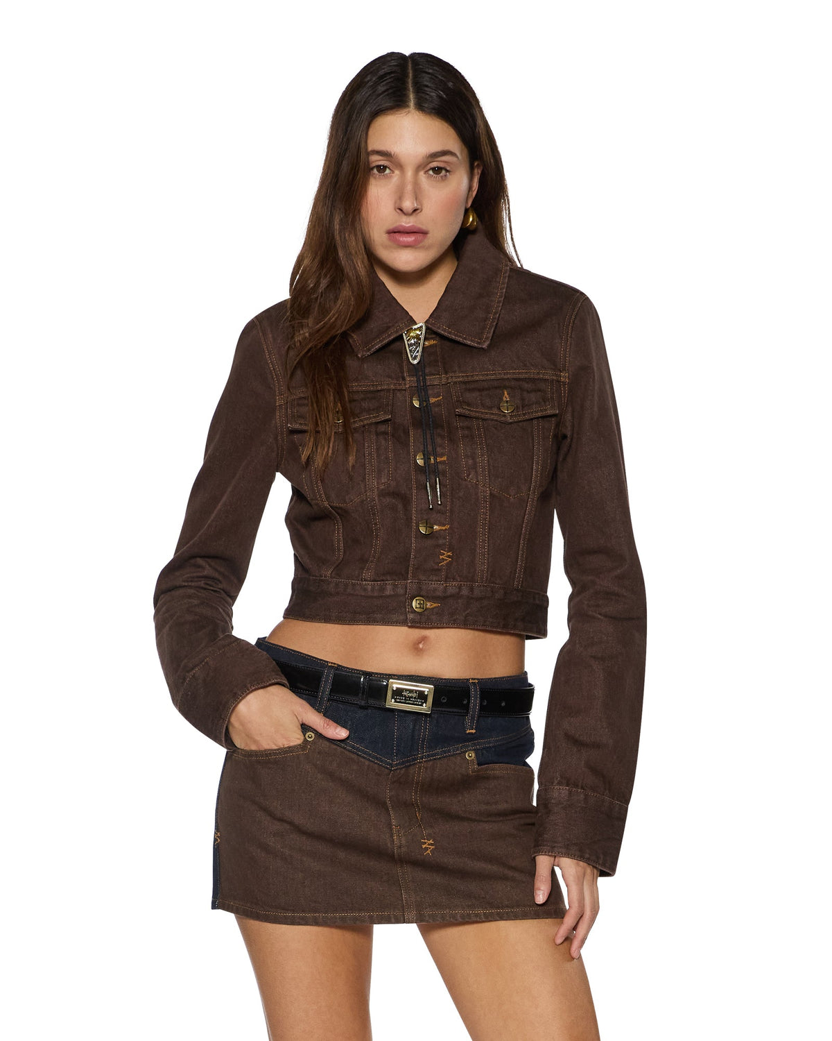 SLIM TRUCKER SADDLE BROWN