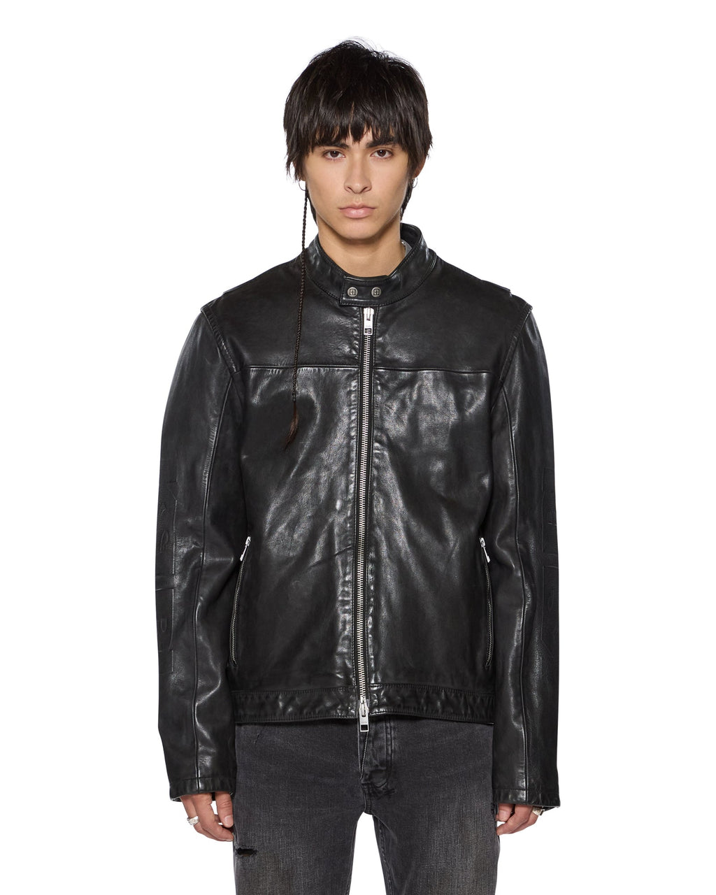 MENS STINGER BIKER MOTO SHELL JACKETS
