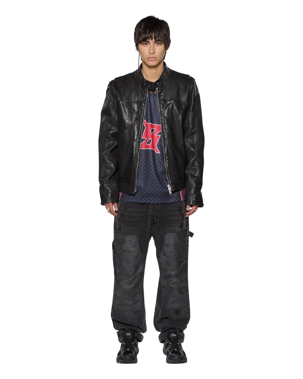 MENS STINGER BIKER MOTO SHELL JACKETS