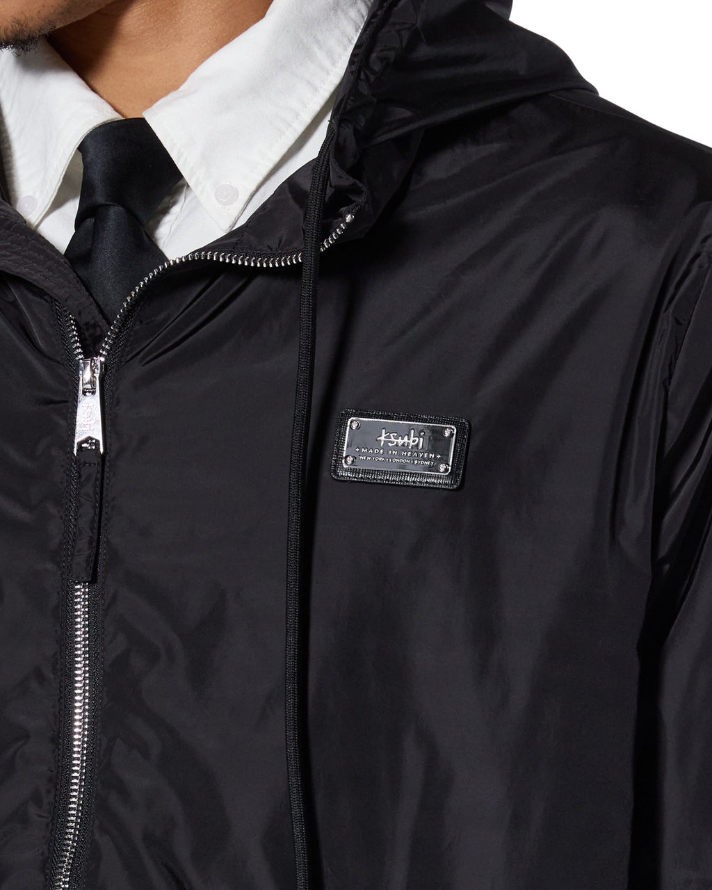 MENS TEK NYLON JACKET BLACK JACKETS