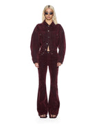 WOMENS SOHO MERLOT DENIM JEANS