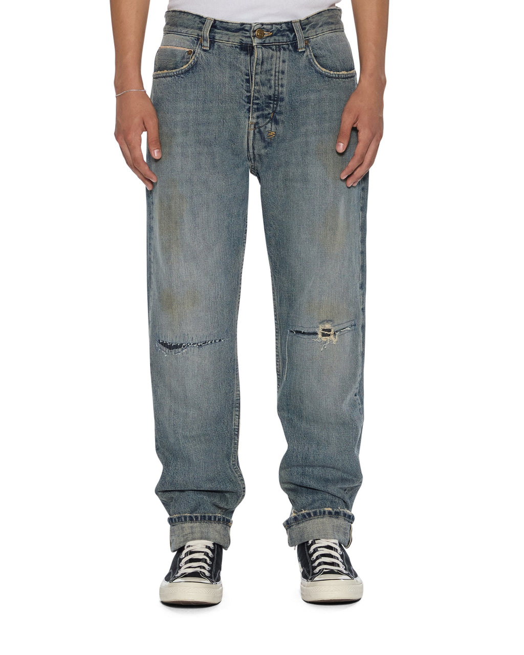 MENS HAZLOW SELVEDGE MELBOURNE BLUE DENIM JEANS