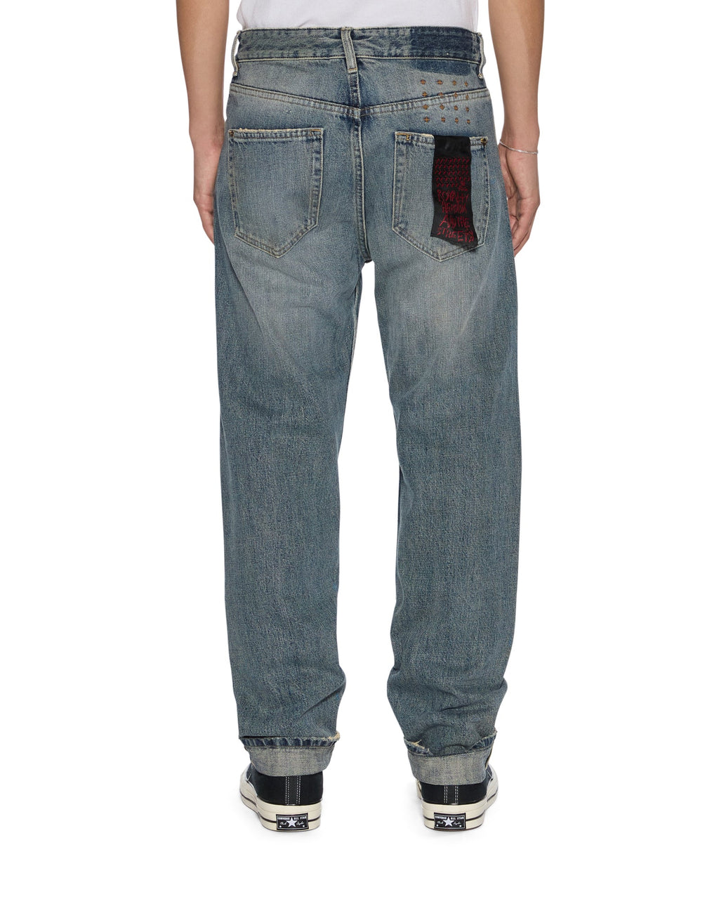 MENS HAZLOW SELVEDGE MELBOURNE BLUE DENIM JEANS