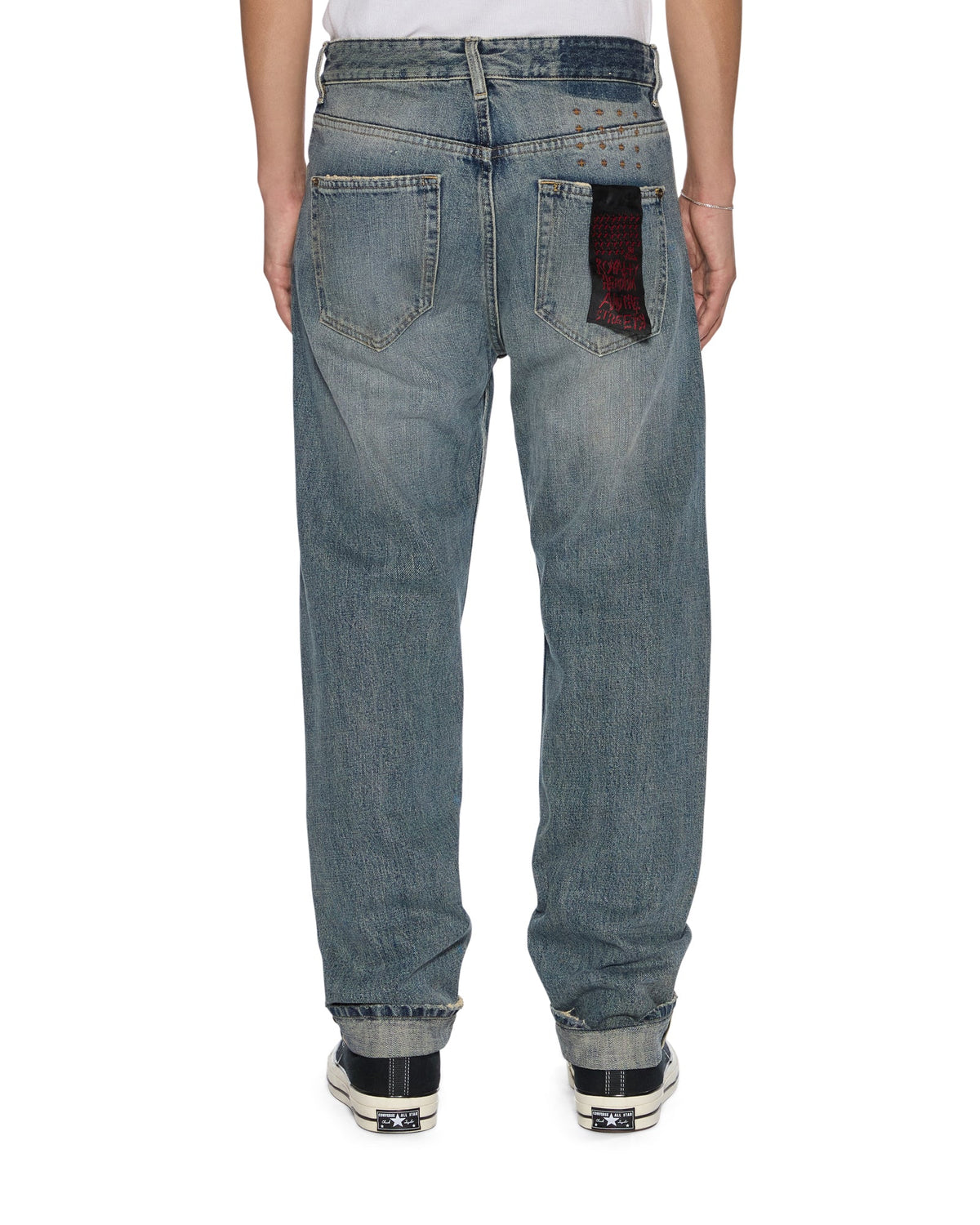 MENS HAZLOW SELVEDGE MELBOURNE BLUE DENIM JEANS