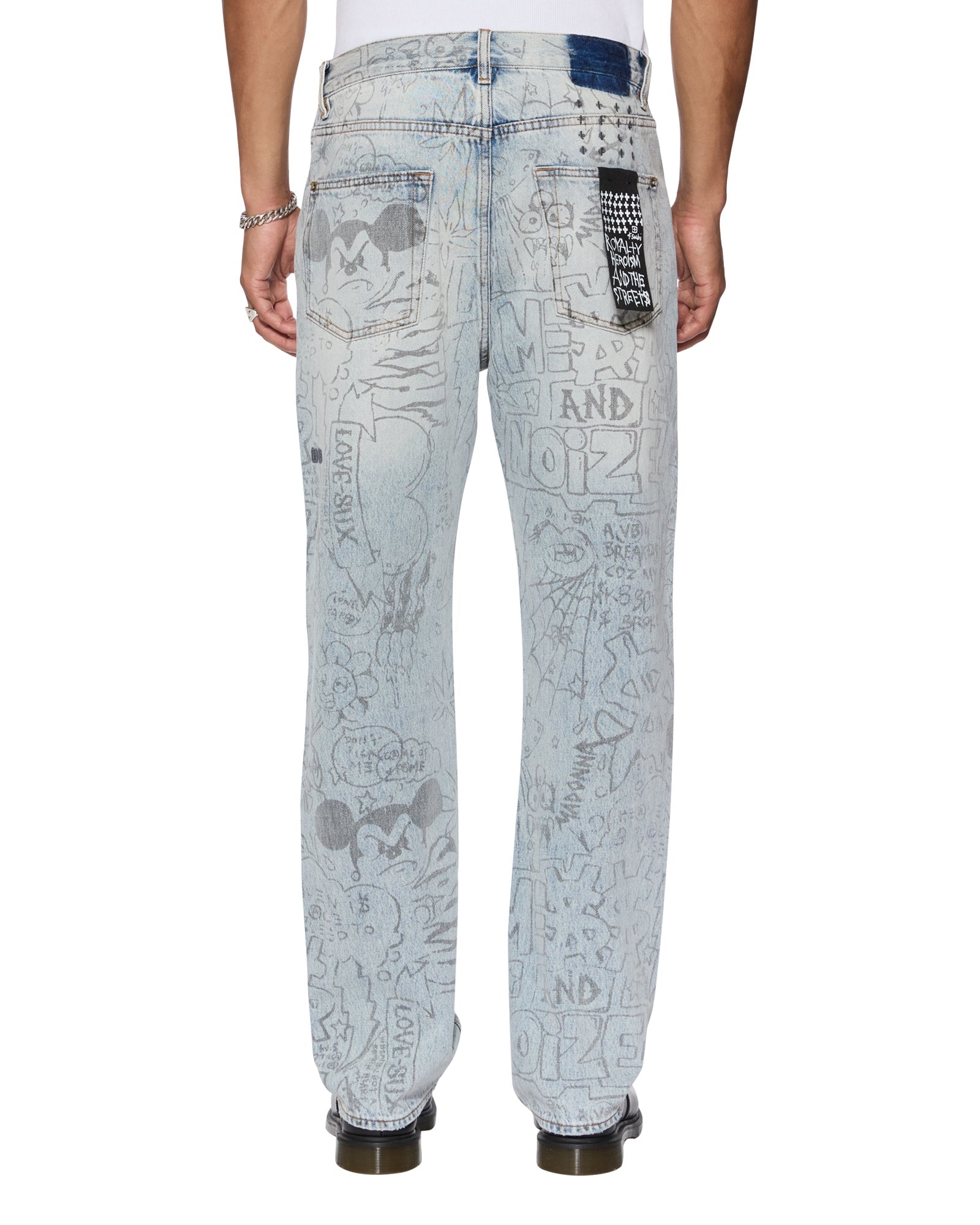 MENS ANTI K BUNKER BLUE NOIZE DENIM JEANS