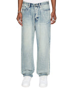 MENS ANTI K PUNK BLUE DENIM JEANS