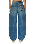 WOMENS BARREL TEXAS BLUE DENIM JEANS