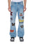 MENS  BRONKO TRUE PATCHED BOOTCUT DENIM JEANS