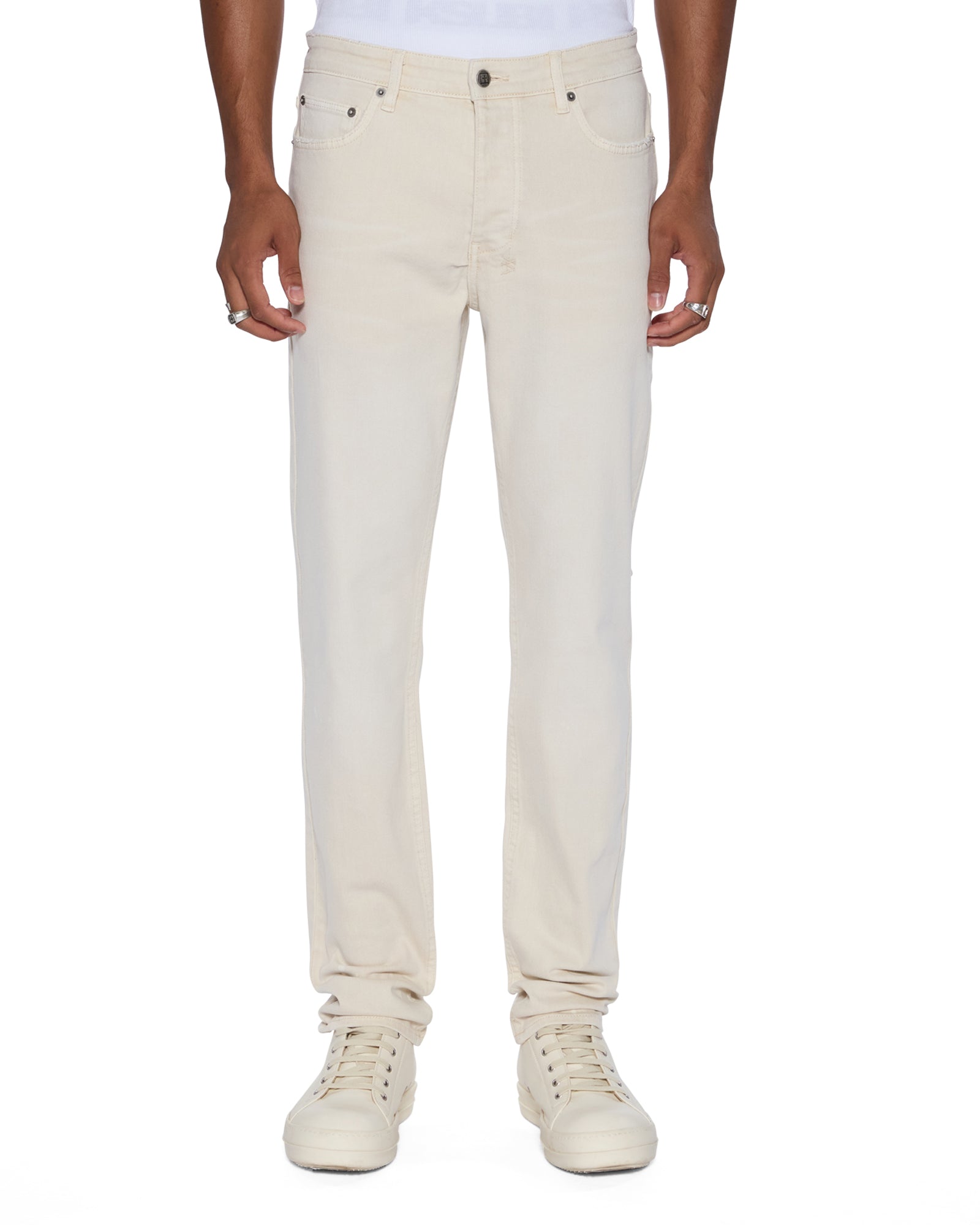 MENS  CHITCH 1999 IVORY SLIM DENIM JEANS