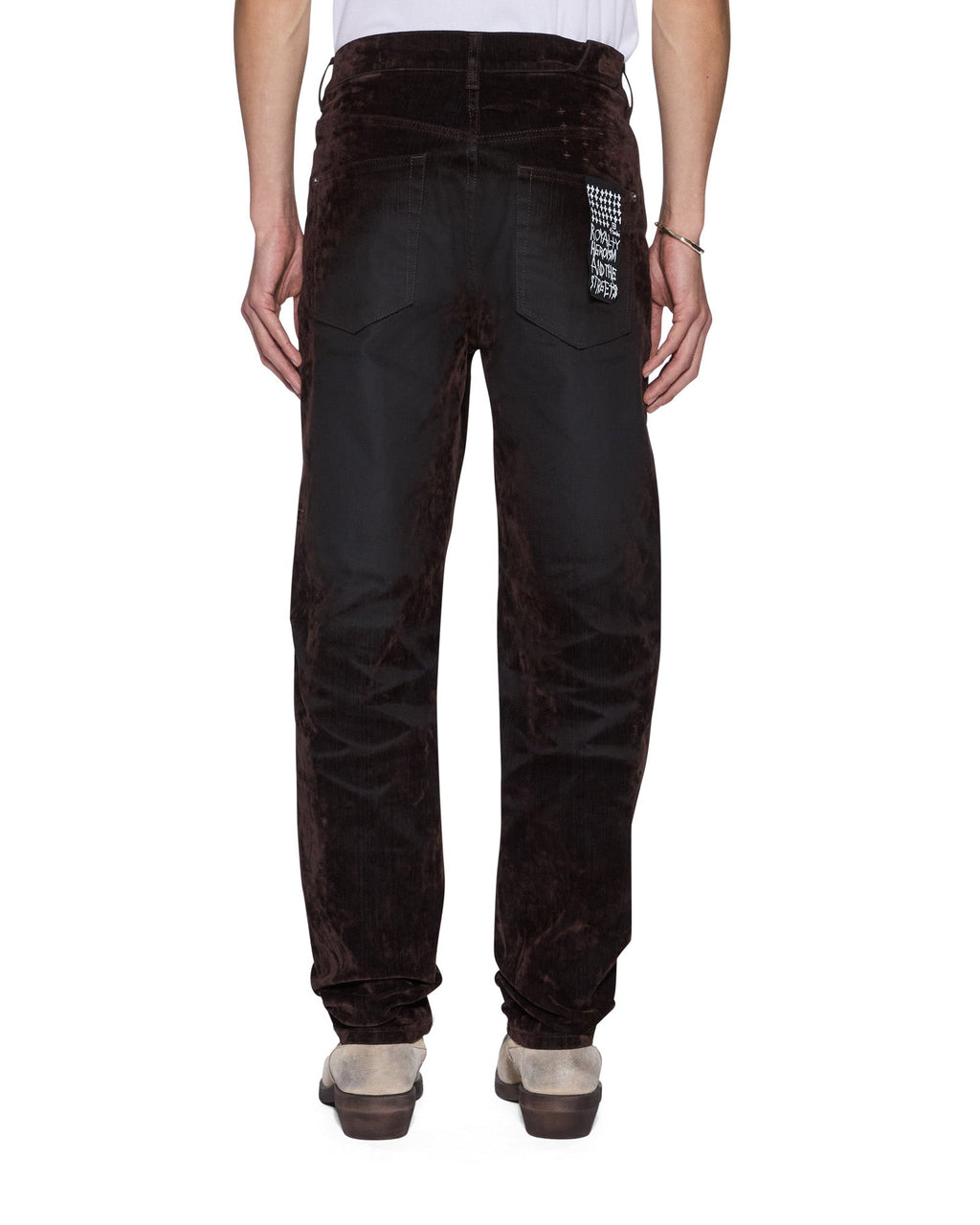 Mens Chitch Chocolate Blur Slim Denim Jeans - Brown