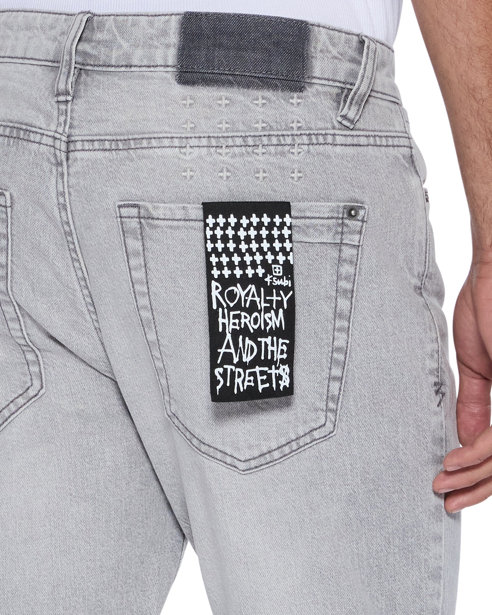 MENS  CHITCH DUNE ETCH SLIM DENIM JEANS