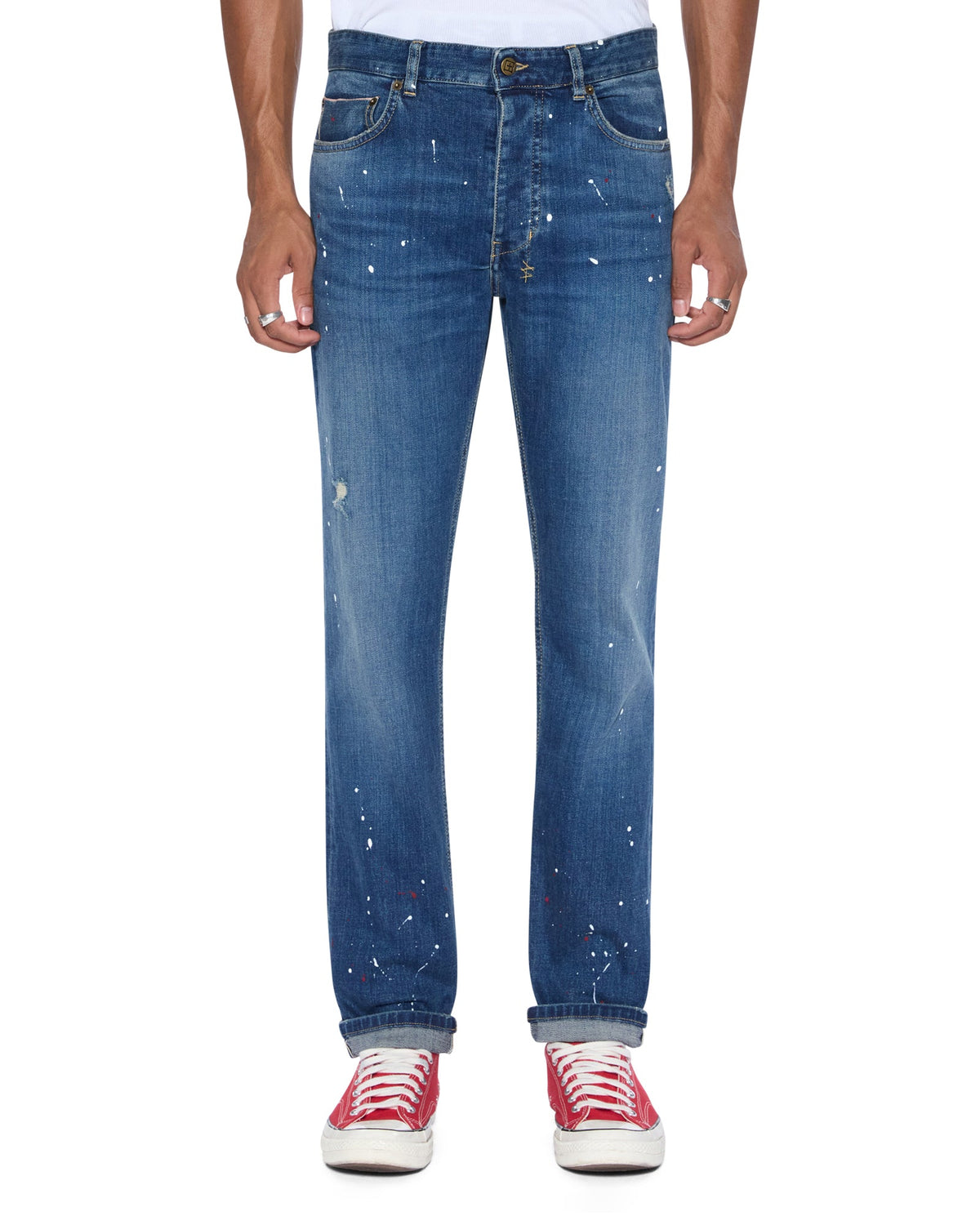MENS CHITCH SELVEDGE ARTIST BLUE DENIM JEANS