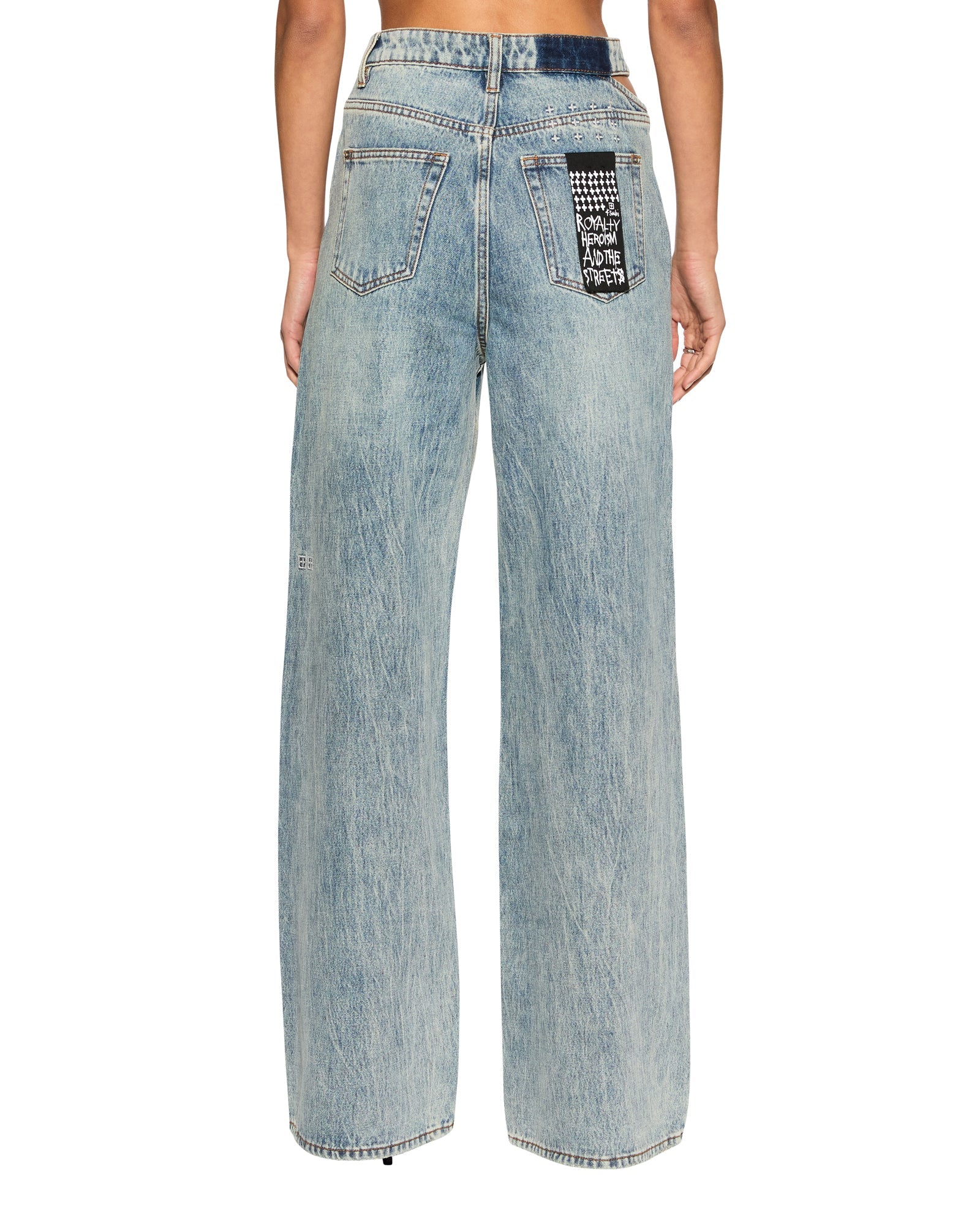 WOMENS DETACHED JEAN YOUTH DENIM JEANS