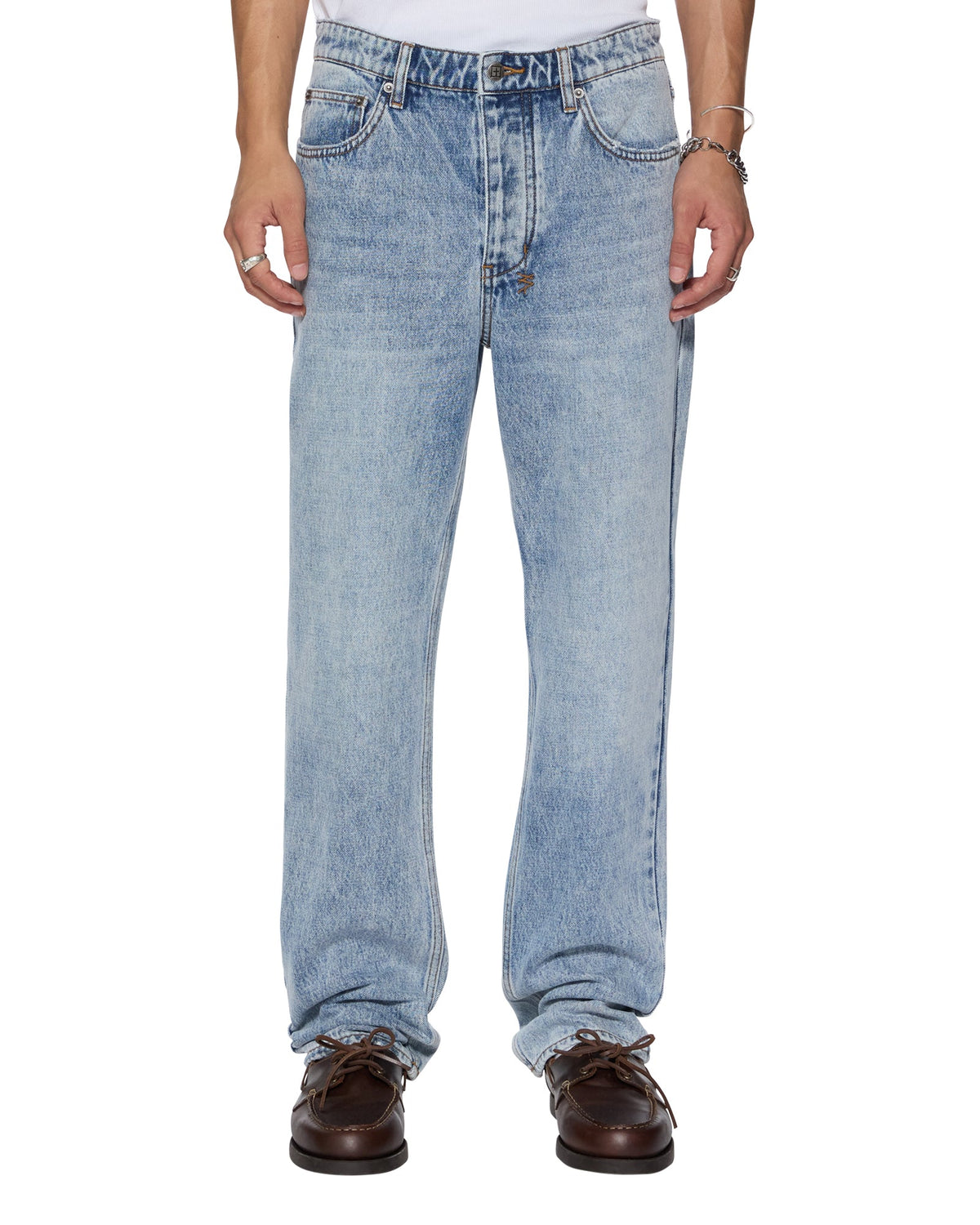 MENS HAZLOW BUNKER BLUE DENIM JEANS