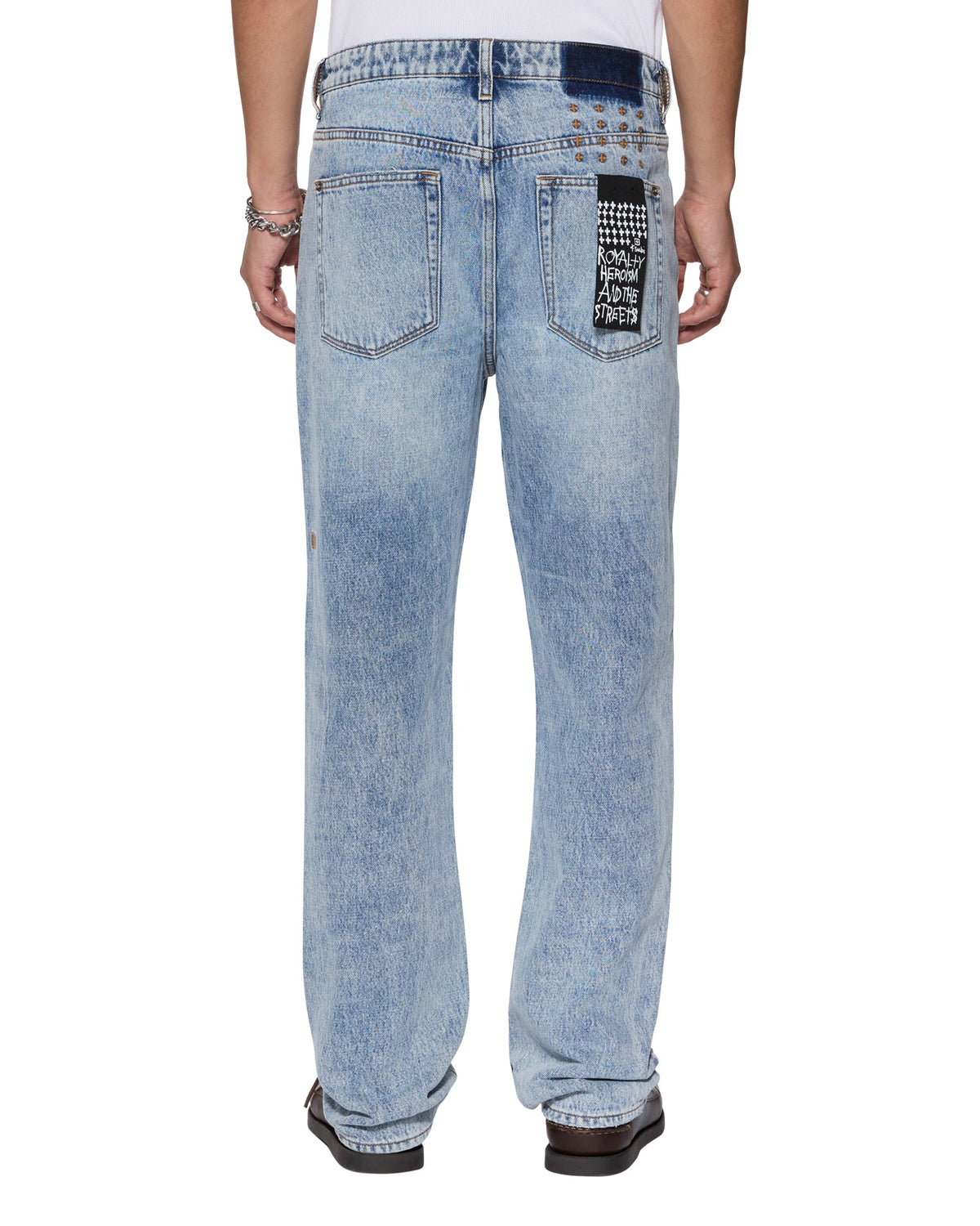 MENS HAZLOW BUNKER BLUE DENIM JEANS