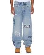 MENS MAXX STRIKER PATCHED DENIM JEANS