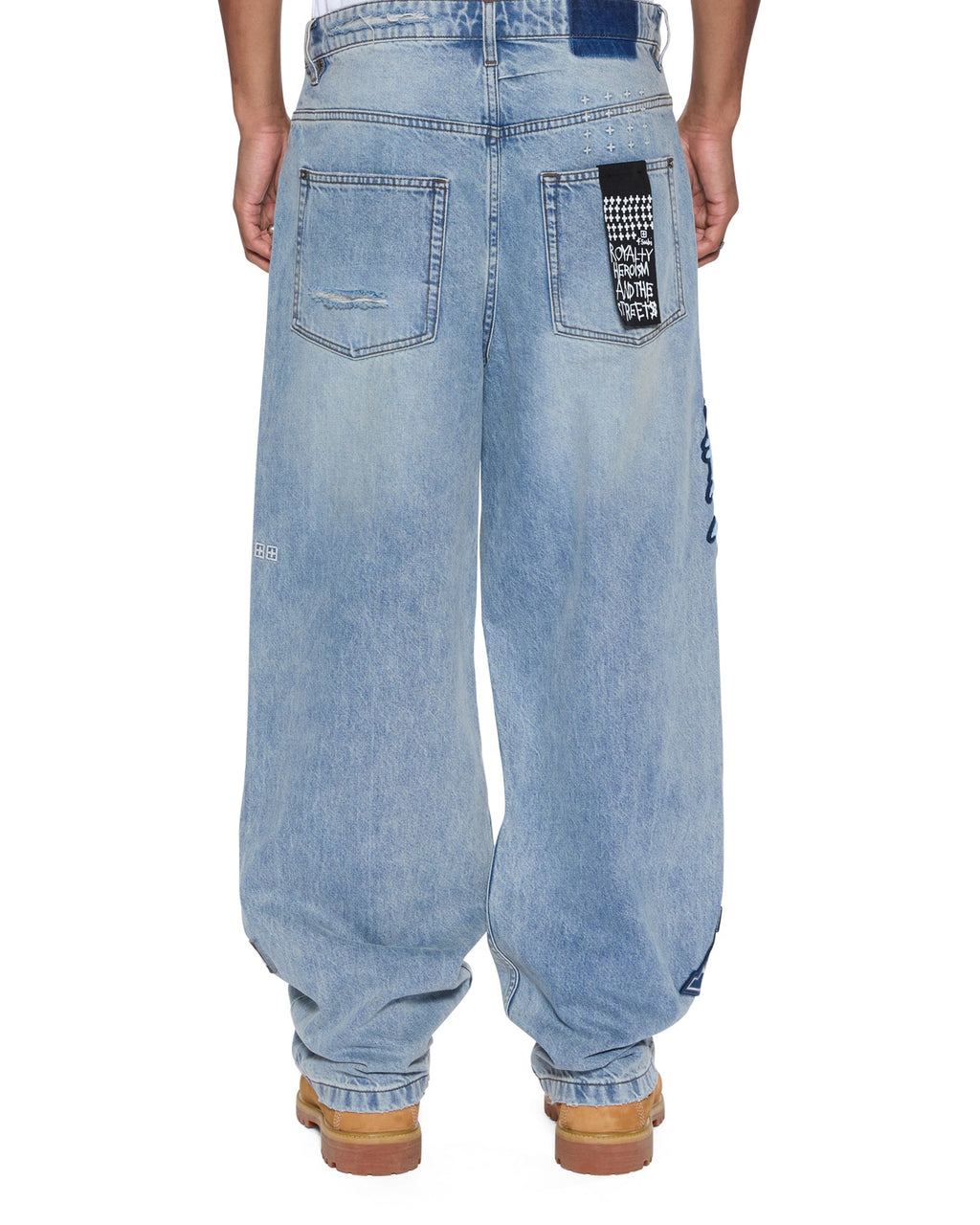 MENS MAXX STRIKER PATCHED DENIM JEANS