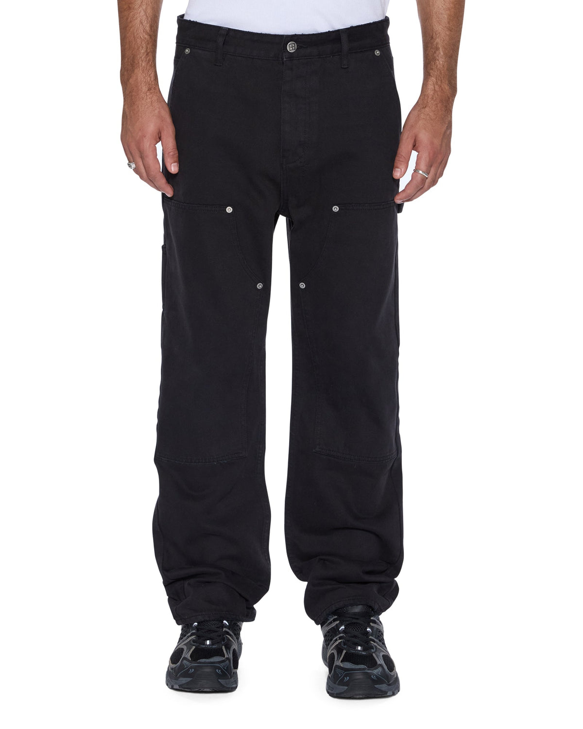 MENS OPERATOR PANT JASPER BLACK DENIM JEANS