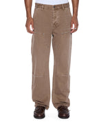 Mens Operator Pant Oak Relaxed Denim Jeans - Brown