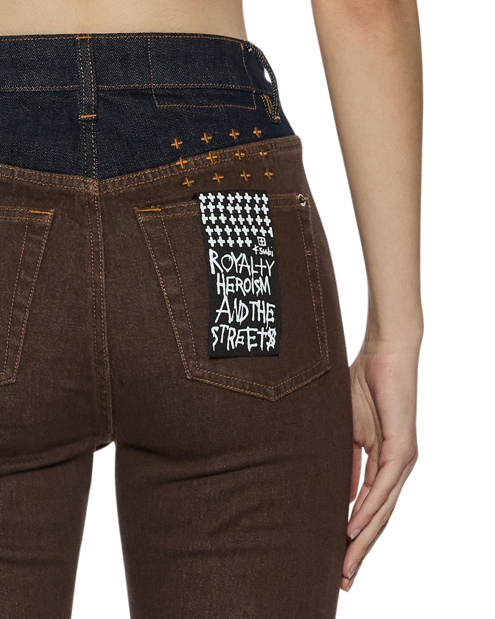 WOMENS  SOHO JEAN ORIGINAL SPLICED BOOTCUT DENIM JEANS
