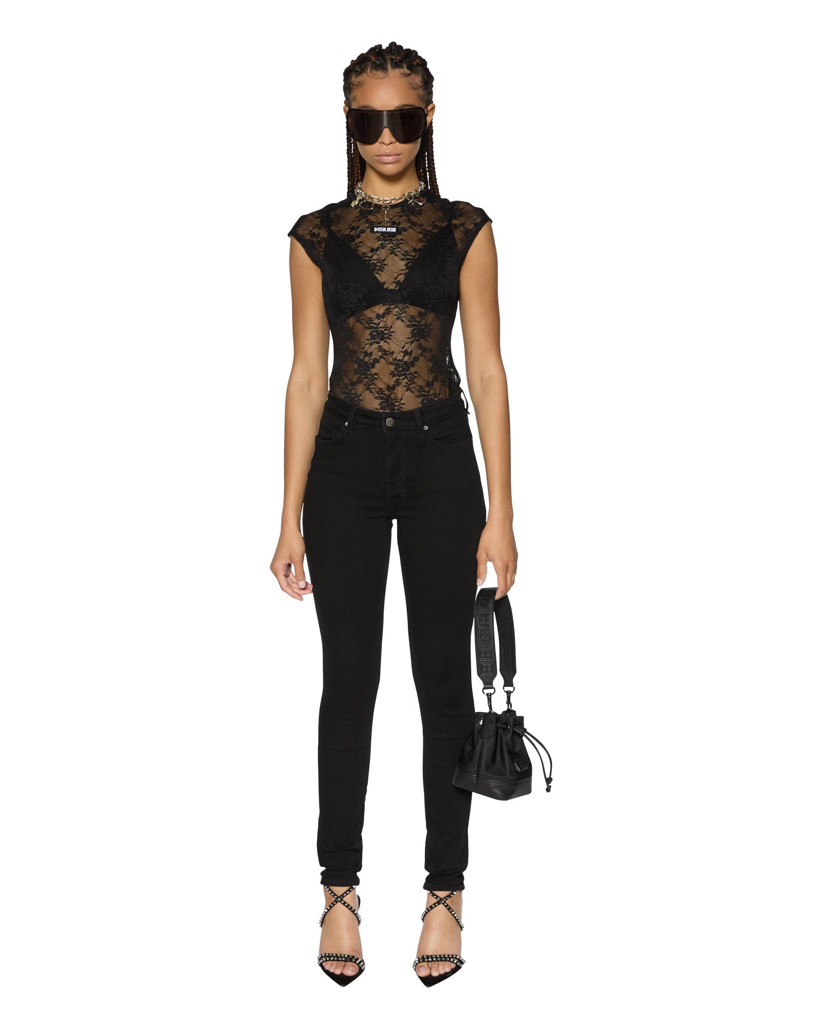 WOMENS  SPRAY ON XTRA NIGHTFALL SKINNY DENIM JEANS
