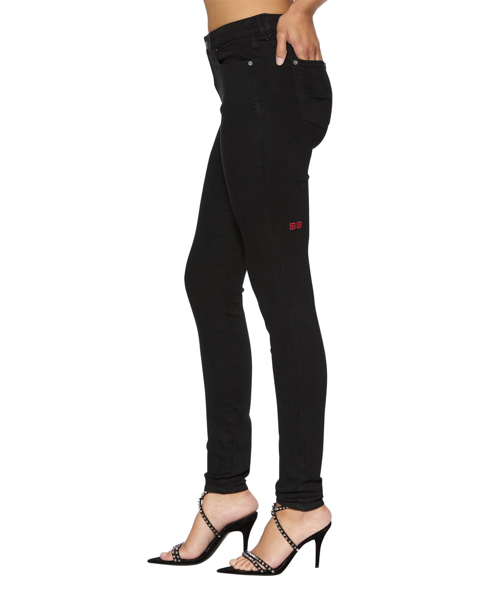 WOMENS  SPRAY ON XTRA NIGHTFALL SKINNY DENIM JEANS