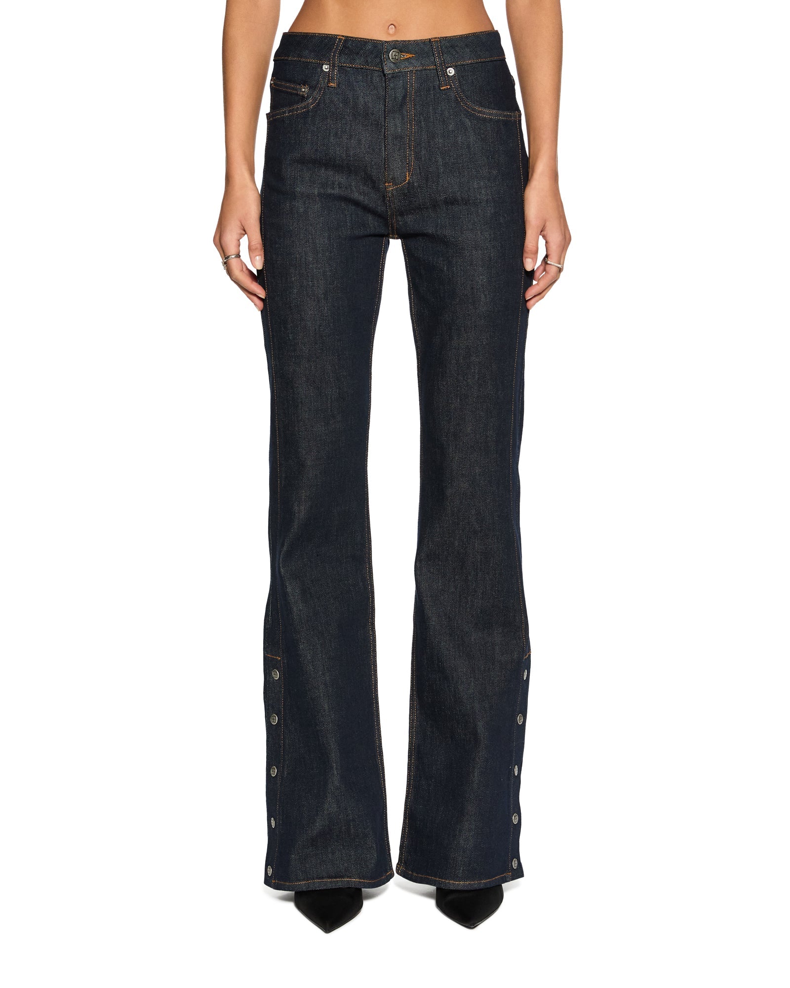 WOMENS  SOHO ORIGINAL SNAPS FLARE DENIM JEANS