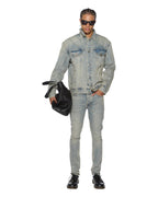 MENS VAN WINKLE STAGELIGHT METALIK DENIM JEANS