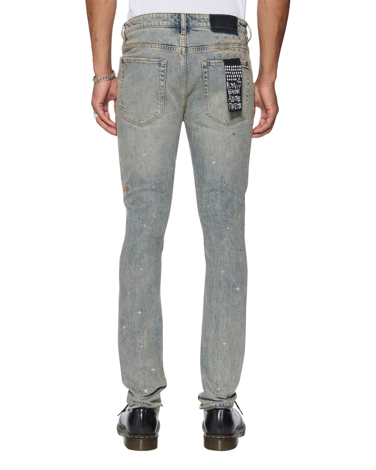 MENS VAN WINKLE STAGELIGHT METALIK DENIM JEANS