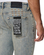 MENS VAN WINKLE STAGELIGHT METALIK DENIM JEANS