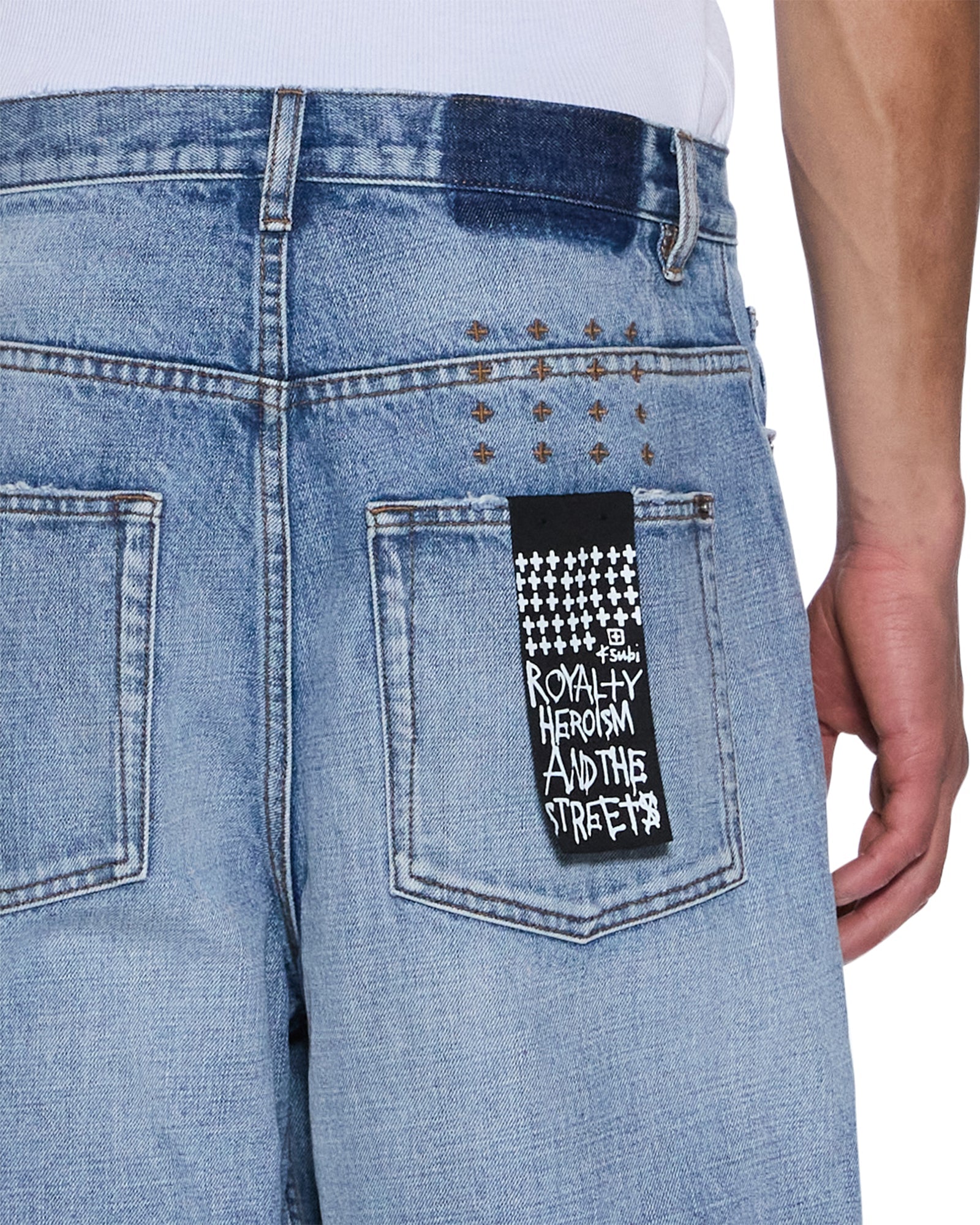 MENS  MAXX DAKOTA BLUE BAGGY DENIM JEANS