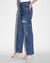 WOMENS  BROOKLYN JEAN STELLA SLASHED STRAIGHT DENIM JEANS