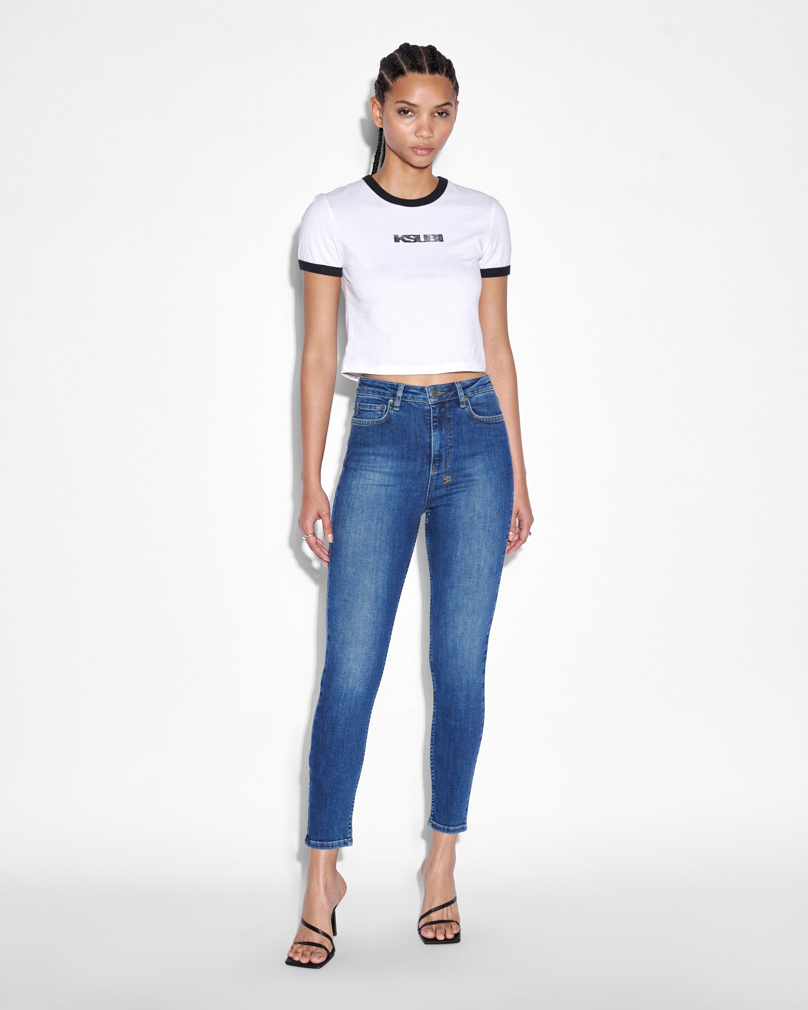 WOMENS  HI N WASTED XTRA RECALL SKINNY DENIM JEANS
