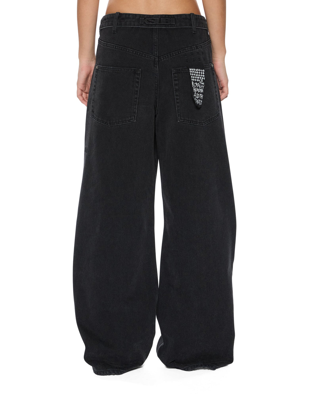 WOMENS KSUPER FLIP NOIR DENIM JEANS