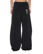 WOMENS KSUPER FLIP NOIR DENIM JEANS